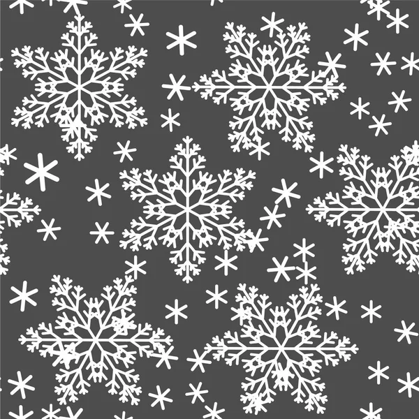 Abstract seamless background design cloth texture with snowflakes. Creative vector endless fabric pattern with shapes of small icy crystal shapes. Simple soft graphic tile images for wallpaper. — Stock Vector