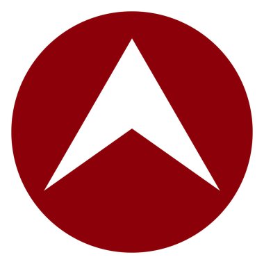 İşaretçi, modern düz stil oku. Beyaz arka plan üzerinde izole OK düğme. Web tasarım, site, uygulama, kullanıcı arabirimi sembolü.