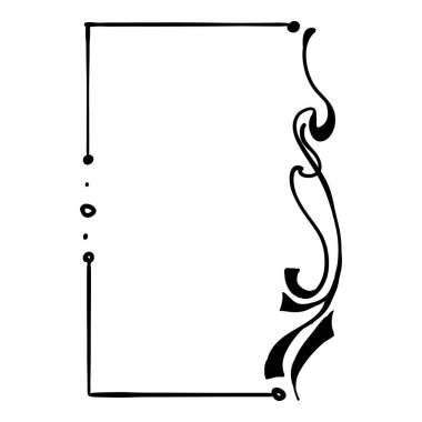 Decorative vintage hand drawn frames - vector illustration