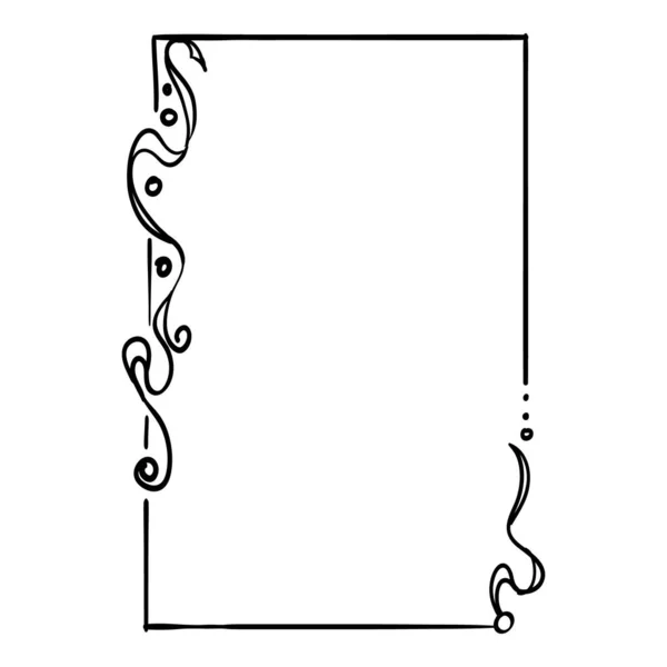 Decorative vintage hand drawn frames - vector illustration