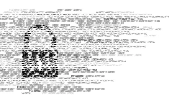 Protector de bloqueo digital firmar número de código binario. Tecnología de seguridad de información personal de big data. Blanco monocromo brillante web abstracta internet pago electrónico vector ilustración — Archivo Imágenes Vectoriales