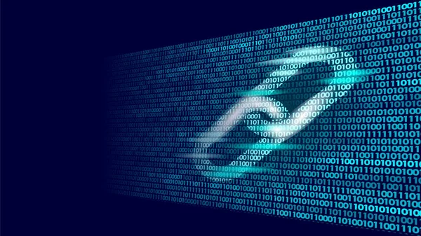Blockchain köprü sembolü ikilik sayı büyük veri bilgi akışı. Cryptocurrency Finans iş kavramı vektör çizim arka plan şablonu