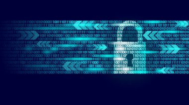 Dijital kilit koruma işareti ikili kod numarası. Büyük veri kişisel bilgi güvenliği teknolojisi kapalı asma kilit. Mavi parlak soyut web Internet elektronik ödeme vektör çizim
