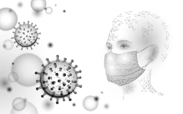 Ärztinnen halten Reagenzgläser. Sicherheit medizinische Maske Virus Mikroskop Impfstoff. Entwicklung einer pandemischen Behandlung der Coronavirus-Lungenentzündung. Vektor-Illustration zur Immunisierung im Gesundheitswesen — Stockvektor