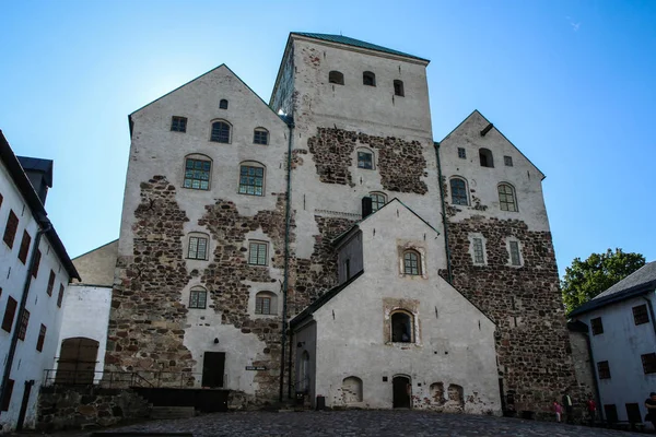 Hrad Turku Finsku Jedna Slavných Finských Památek Atrakcí Pro Turisty — Stock fotografie