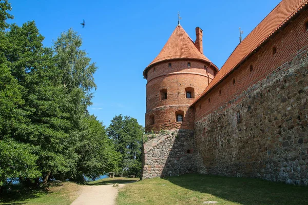 Atrakcja Litwie Stary Zamek Trakai — Zdjęcie stockowe