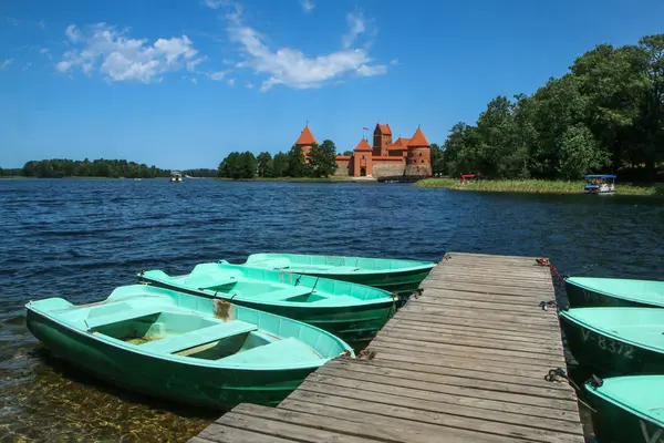 Atrakcja Litwie Stary Zamek Trakai — Zdjęcie stockowe