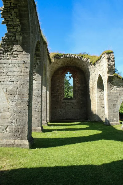 Las Ruinas Del Antiguo Claustro Alvastra Suecia Durante Bonito Día —  Fotos de Stock