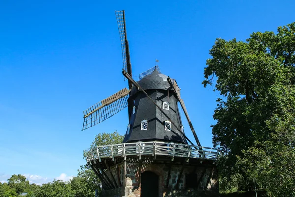 Die Alte Historische Windmühle Malm Schweden Eine Der Touristenattraktionen — Stockfoto