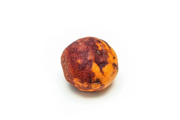 Das Bild Einer Gewöhnlichen Alten Und Trockenen Mandarine Hat Innen — Stockfoto