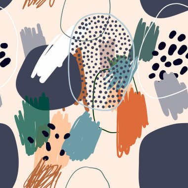 Moda tasarımı olan soyut modern dikişsiz desen / arkaplan / duvar kağıdı