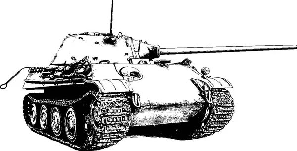 A heavy tank van festve, festék — Stock Vector
