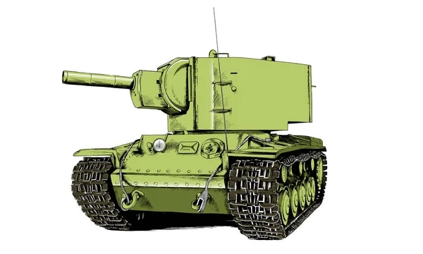 The tank is painted with ink — Stock Photo, Image