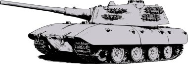 tank mürekkeple boyalı