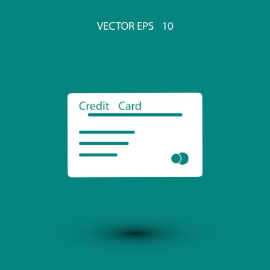 Kredi kartı vektör simgesi
