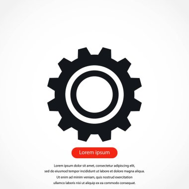 dişli vektör simgesi