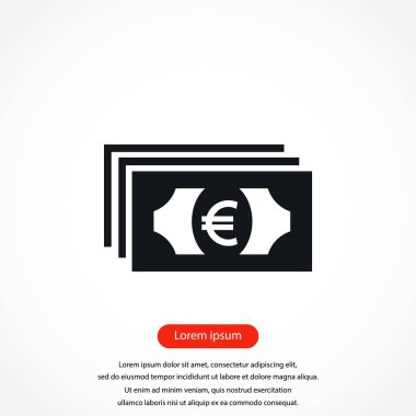 Euro vektör simgesi
