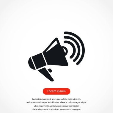 Hoparlör simgesi vektör