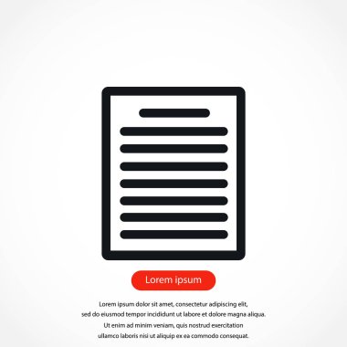 Kağıt simge vektör