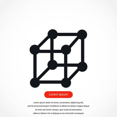  küp simge vektörü