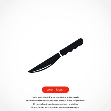Knife icon vector