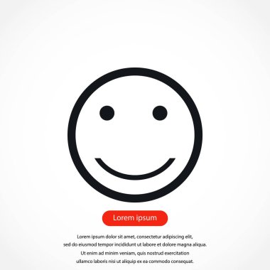 gülümsüyor simge vektör