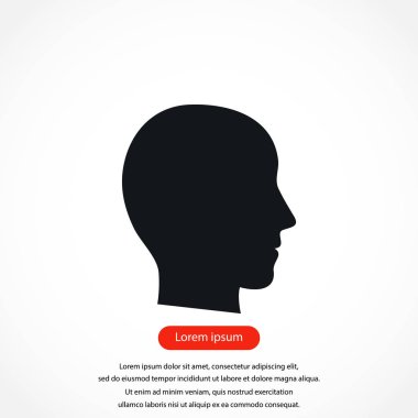 Kafa vektör simgesi