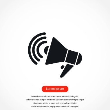 Hoparlör simgesi vektör