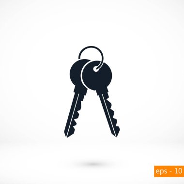 Anahtarları simge vektör