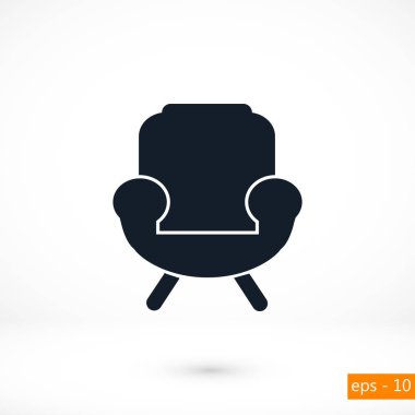 Koltuk simgesi vektörü