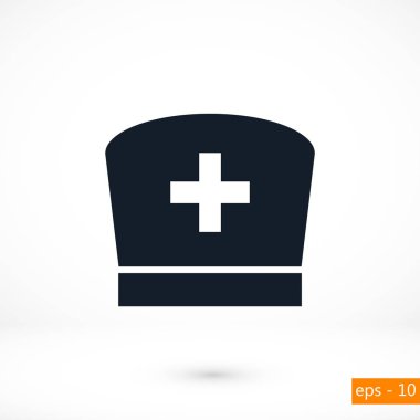 Düz hemşire simgesi