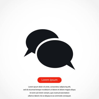 iletişimin bir düz simgesi