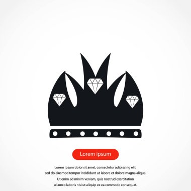 taç vektör simgesi