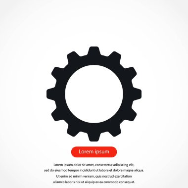 dişli simge vektör