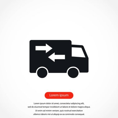 Teslimat vektör simgesi