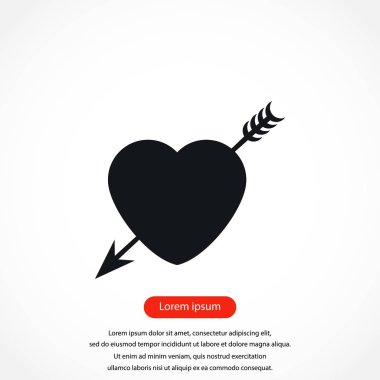 Kalp ve ok simgesi