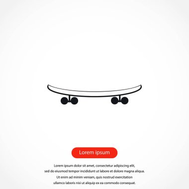 Kaykay vektör simgesi