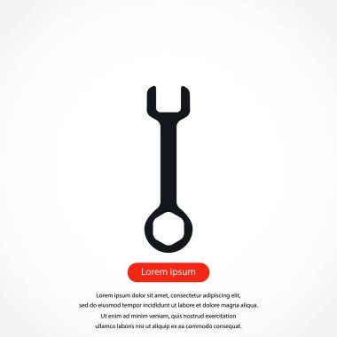 İngiliz anahtarı anahtar işareti simgesi