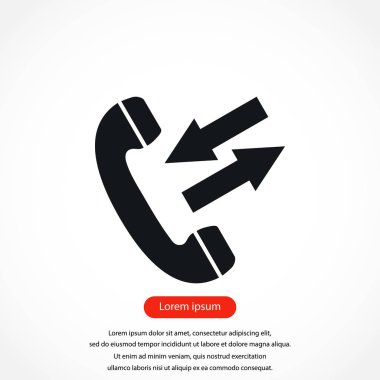 siyah bir telefon simgesi