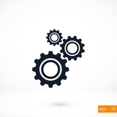 dişli simge vektör