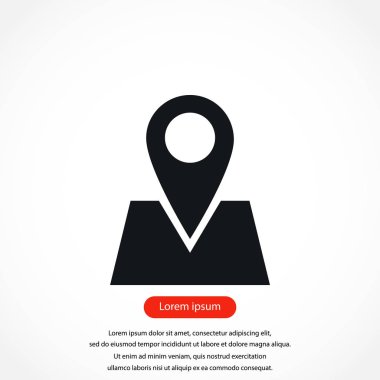 harita simgesi üzerinde toplu iğne