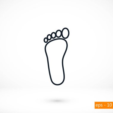 Ayak vektör simgesi