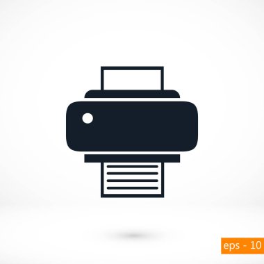 Yazıcı simgesi vektör