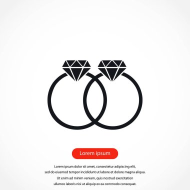 Yüzük vektör simgesi