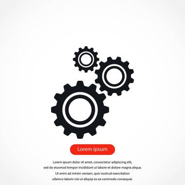 dişli simge vektör