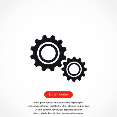 dişli simge vektör