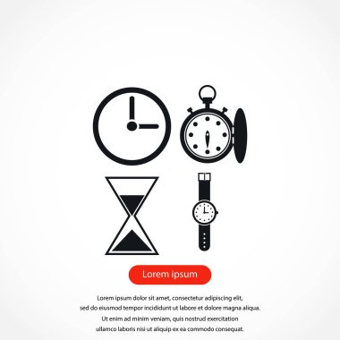 Saatler simgeler vektör