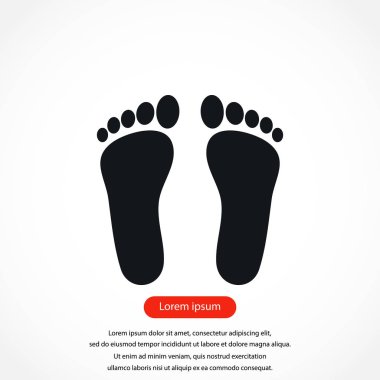 Ayak vektör simgesi