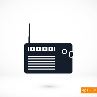 radyo simge vektör