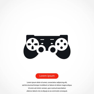 Oyun çubuğu simgesi. Vektör çizim